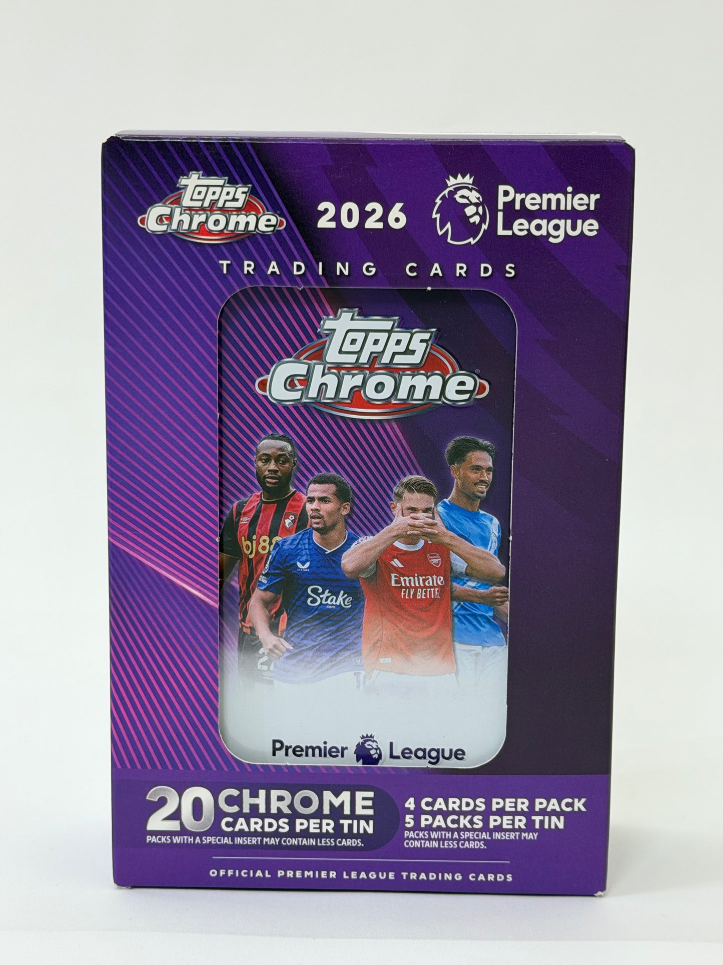 Topps CHROME Premier League 2026 - Tin Box