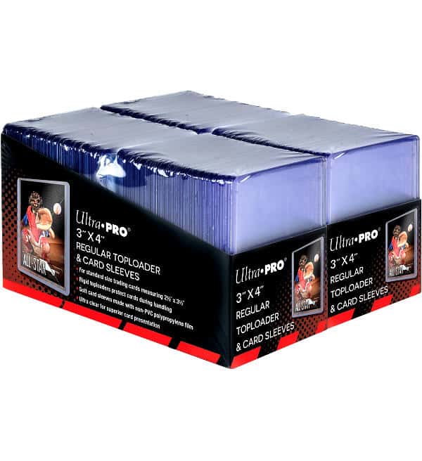 Ultra Pro 200 x Regular Toploader 3" x 4" + 200 Soft Sleeves