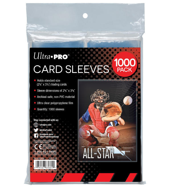 Ultra Pro Standard Soft Sleeves - 1000 Pcs (35 PT)